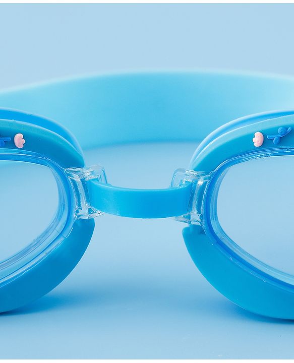 Babyhug Swimming Goggles With Unicorn Applique - Blue