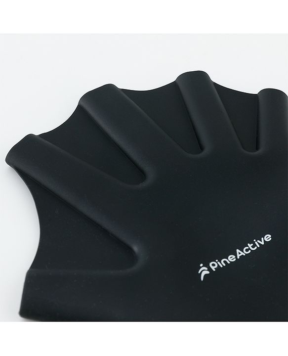 Pine Active Swimming Gloves Black - XXS