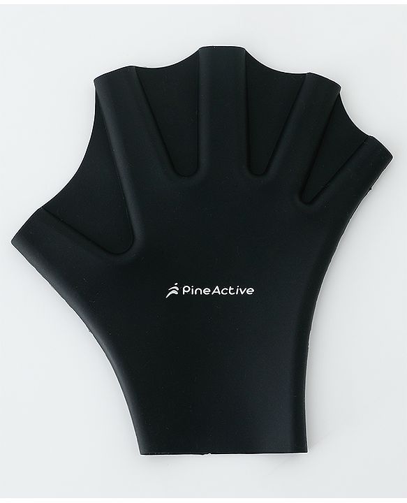 Pine Active Swimming Gloves Black - XXS