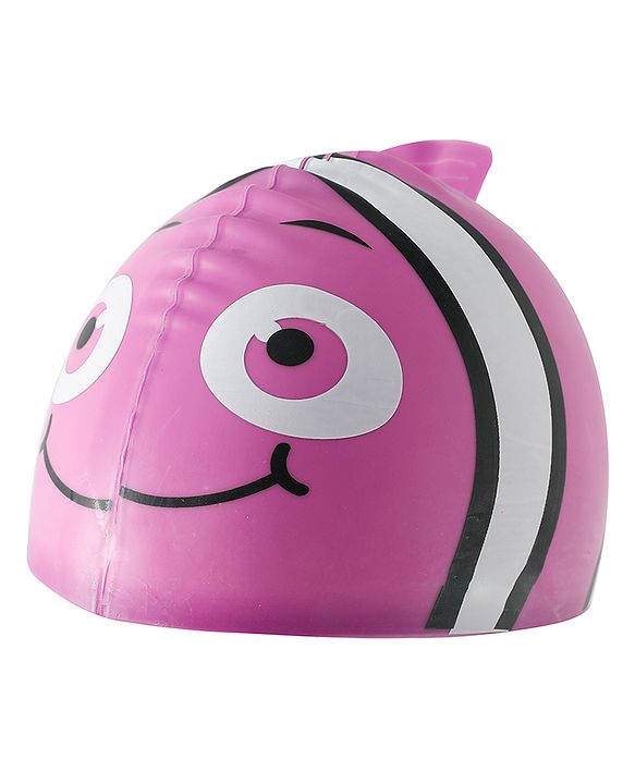 Babyhug Fish Shaped Swimming Cap Free Size - Purple