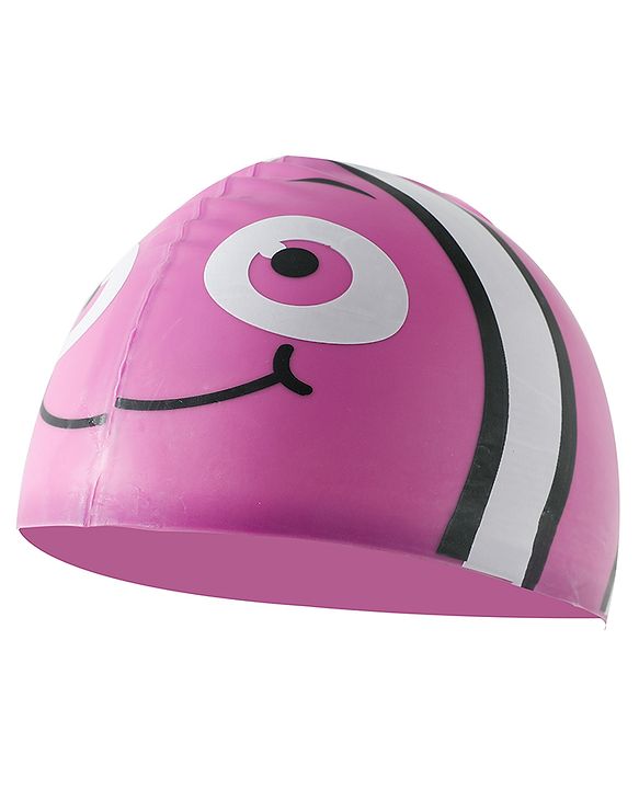 Babyhug Fish Shaped Swimming Cap Free Size - Purple
