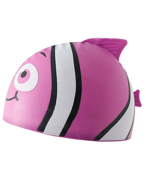 Babyhug Fish Shaped Swimming Cap Free Size - Purple