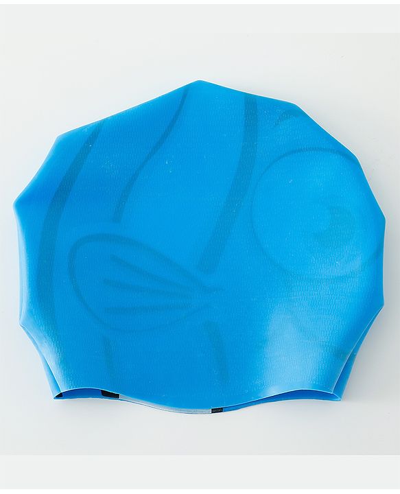 Babyhug Fish Shaped Swimming Cap Free Size - Blue