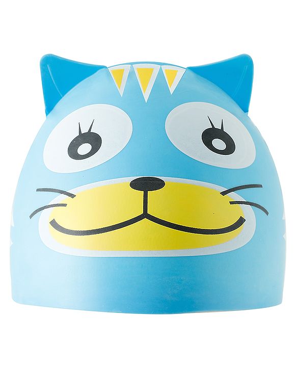 Babyhug Fish Shaped Swimming Cap Free Size - Blue