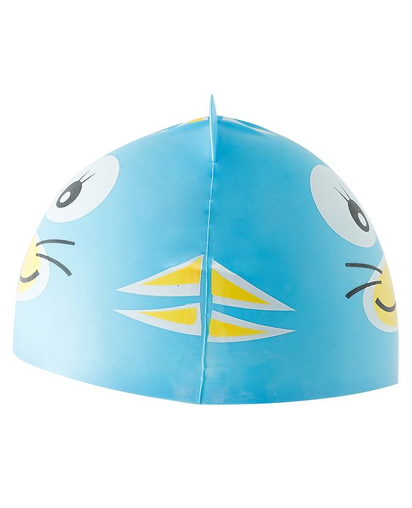 Babyhug Fish Shaped Swimming Cap Free Size - Blue