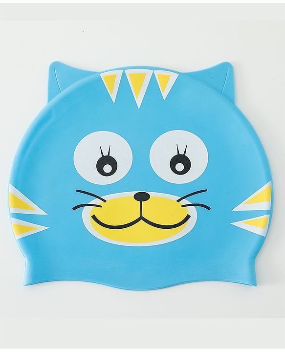 Babyhug Fish Shaped Swimming Cap Free Size - Blue