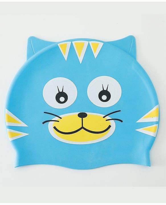 Babyhug Fish Shaped Swimming Cap Free Size - Blue