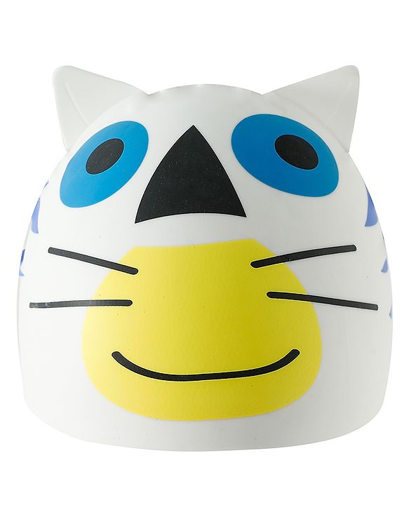 Babyhug Fish Shaped Swimming Cap Free Size - White