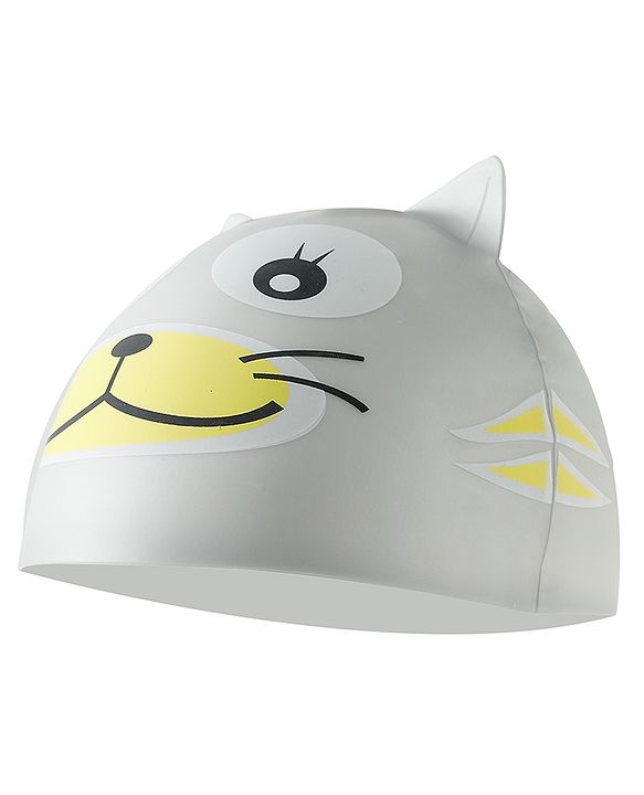 Babyhug Fish Shaped Swimming Cap Free Size - Grey