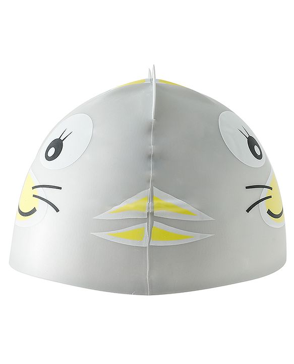 Babyhug Fish Shaped Swimming Cap Free Size - Grey