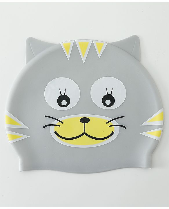 Babyhug Fish Shaped Swimming Cap Free Size - Grey