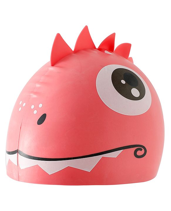 Babyhug Fish Shaped Swimming Cap Free Size - Red