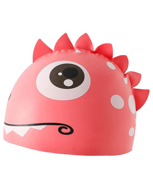 Babyhug Fish Shaped Swimming Cap Free Size - Red