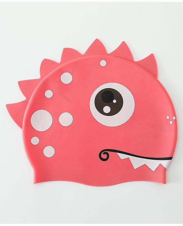 Babyhug Fish Shaped Swimming Cap Free Size - Red