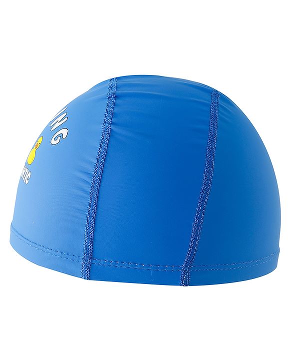 Babyhug Swimming Cap With Duck Print - Blue
