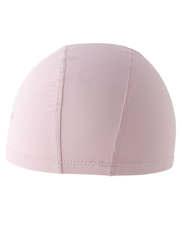 Babyhug Swimming Cap With Swan Print - Pink