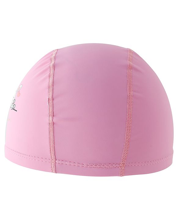 Babyhug Swimming Cap With Bunny Print - Pink