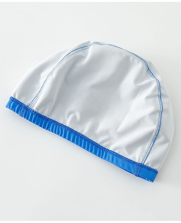 Babyhug Swimming Cap With Car & Animal Print - Blue