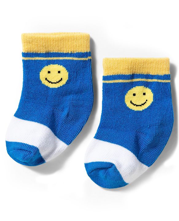 Cute Walk by Babyhug Knit Ankle Length Antibacterial Socks with Design & Stripes Pack of 3 - Multicolor
