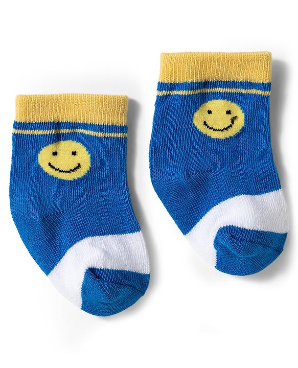 Cute Walk by Babyhug Knit Ankle Length Antibacterial Socks with Design & Stripes Pack of 3 - Multicolor