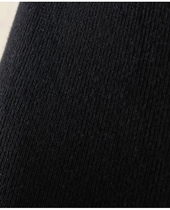 Cute Walk by Babyhug Knit Full Length Anti Bacterial Solid Colour Tights - Black