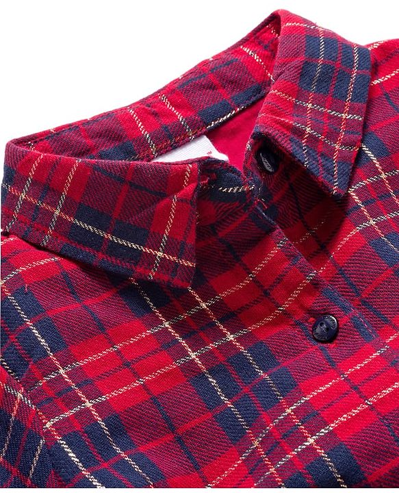 Babyhug Cotton Woven Full Sleeves Shirt Dress & Belt with Checks Print - Red