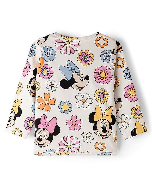 Babyhug Disney Interlock Knit Full Sleeves Jhablas with Minnie Mouse Family Graphics Pack of 3 - Multicolour