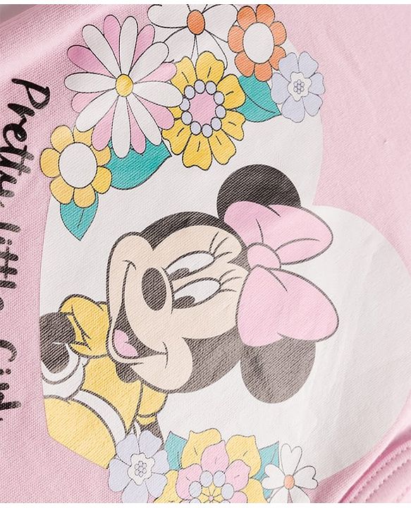Babyhug Disney Interlock Knit Full Sleeves Jhablas with Minnie Mouse Family Graphics Pack of 3 - Multicolour