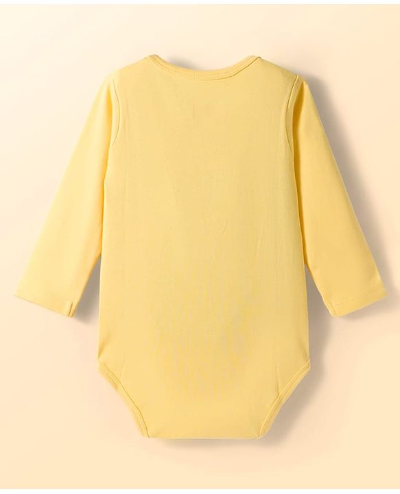 Babyhug Disney Interlock Knit Full Sleeves Onesies with Minnie Mouse Graphic Pack of 3 - Yellow Light Blue & White