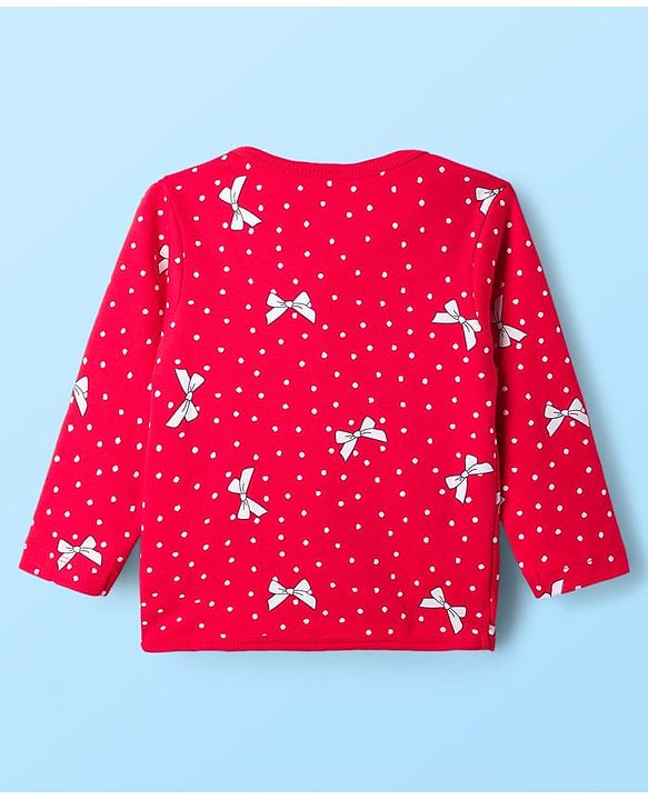Babyhug Disney Interlock Knit Full Sleeves Front Open Jhabla with Marie Graphic Pack of 3 - Red Pink & White