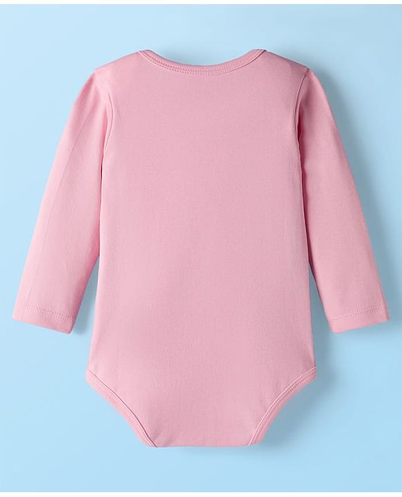 Babyhug Disney Interlock Knit Full Sleeves Onesie with Diaper Legging & Marie Graphic - Pink & White