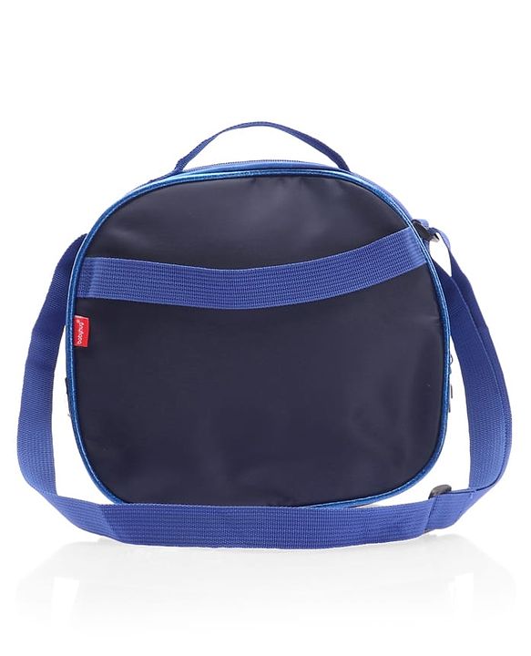Babyhug Dinosaur Kids Insulated Lunch Box Bag with Adjustable Shoulder Strap & Handle - Blue| Thermal Lunch Carry Bag with Zip Closure for Boys & Girls