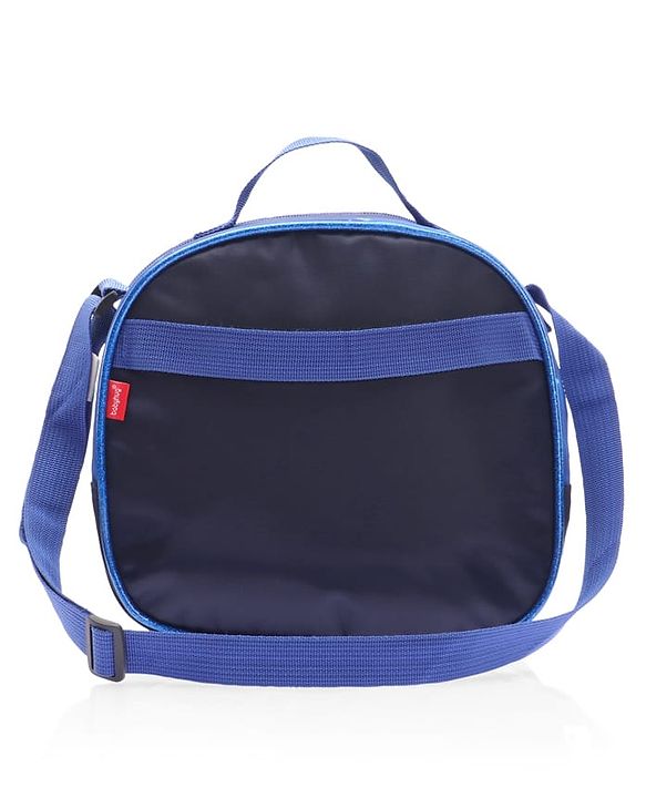 Babyhug Dinosaur Kids Insulated Lunch Box Bag with Adjustable Shoulder Strap & Handle - Blue| Thermal Lunch Carry Bag with Zip Closure for Boys & Girls