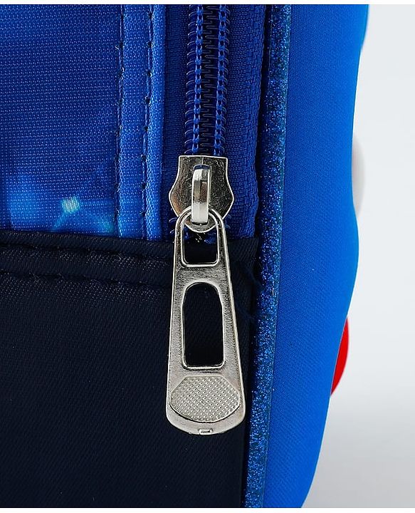 Babyhug Dinosaur Kids Insulated Lunch Box Bag with Adjustable Shoulder Strap & Handle - Blue| Thermal Lunch Carry Bag with Zip Closure for Boys & Girls