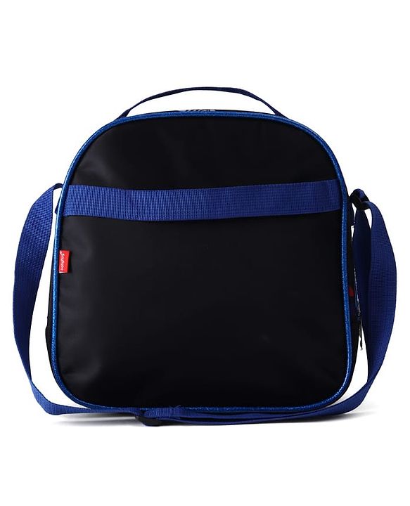 Babyhug Dinosaur Kids Insulated Lunch Box Bag with Adjustable Shoulder Strap & Handle - Blue| Thermal Lunch Carry Bag with Zip Closure for Boys & Girls