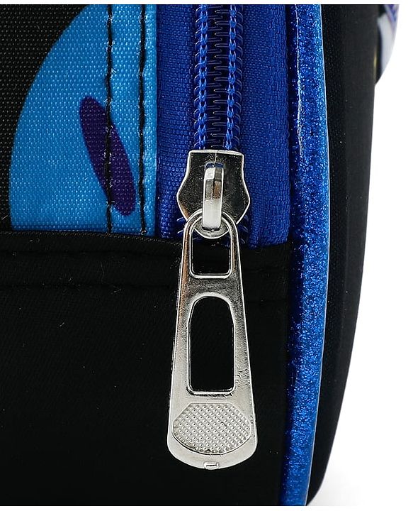 Babyhug Dinosaur Kids Insulated Lunch Box Bag with Adjustable Shoulder Strap & Handle - Blue| Thermal Lunch Carry Bag with Zip Closure for Boys & Girls