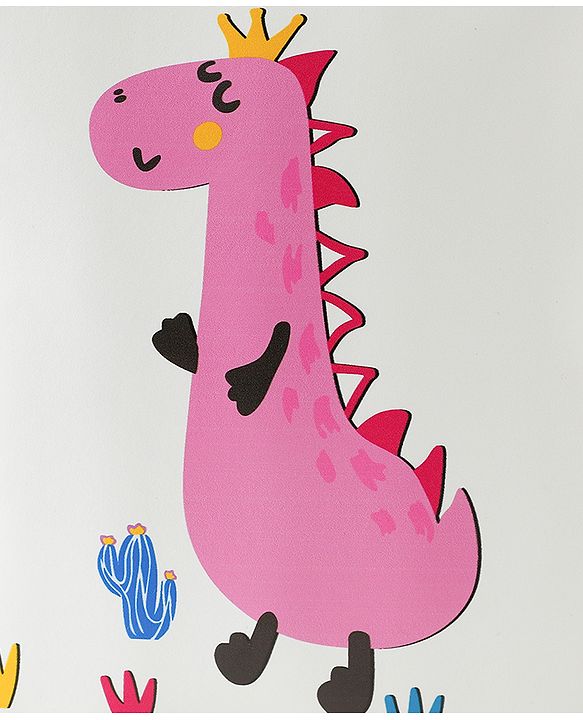 Babyhug Dino Water Resistant Lunch Bag -  Beige| Compact & Lightweight Lunch Carry Bag for Kids & Parents
