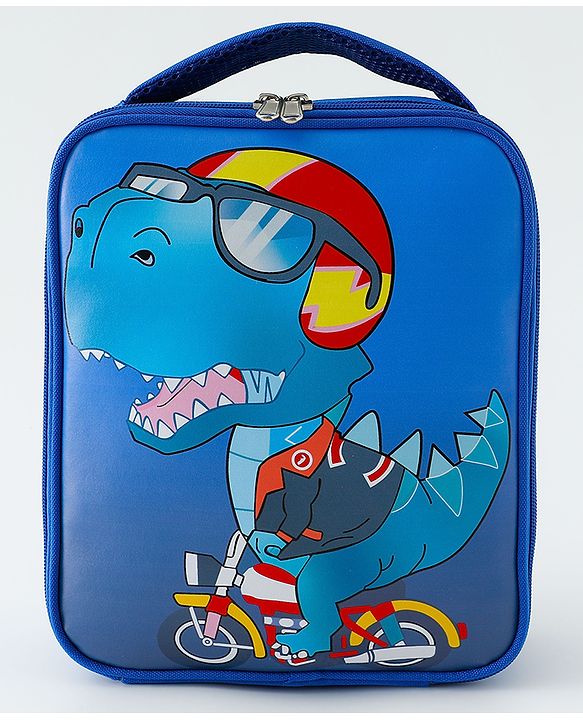 Babyhug Dino Water Resistant Lunch Bag -  Beige| Compact & Lightweight Lunch Carry Bag for Kids & Parents