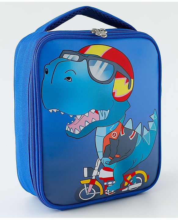 Babyhug Dino Water Resistant Lunch Bag -  Beige| Compact & Lightweight Lunch Carry Bag for Kids & Parents