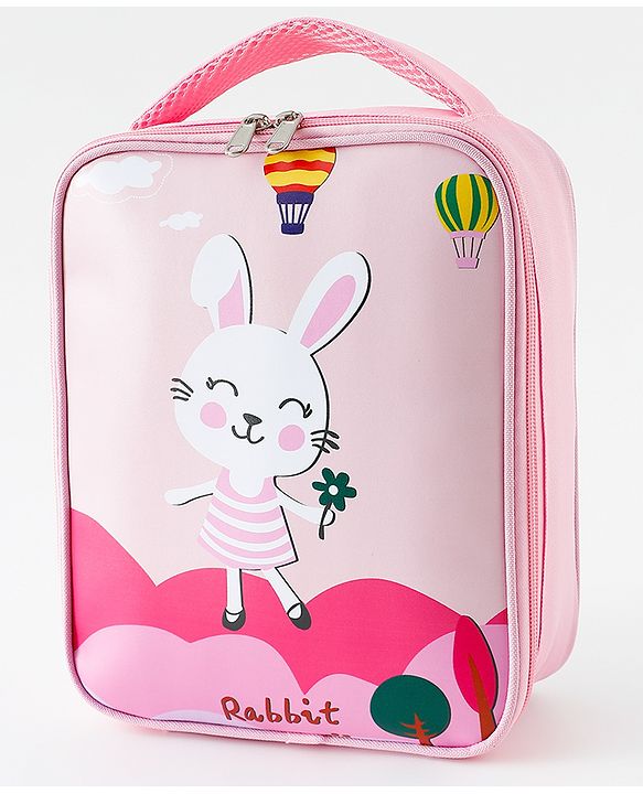 Babyhug Dino Water Resistant Lunch Bag -  Beige| Compact & Lightweight Lunch Carry Bag for Kids & Parents