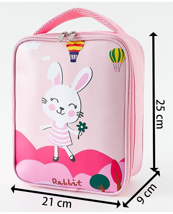 Babyhug Dino Water Resistant Lunch Bag -  Beige| Compact & Lightweight Lunch Carry Bag for Kids & Parents