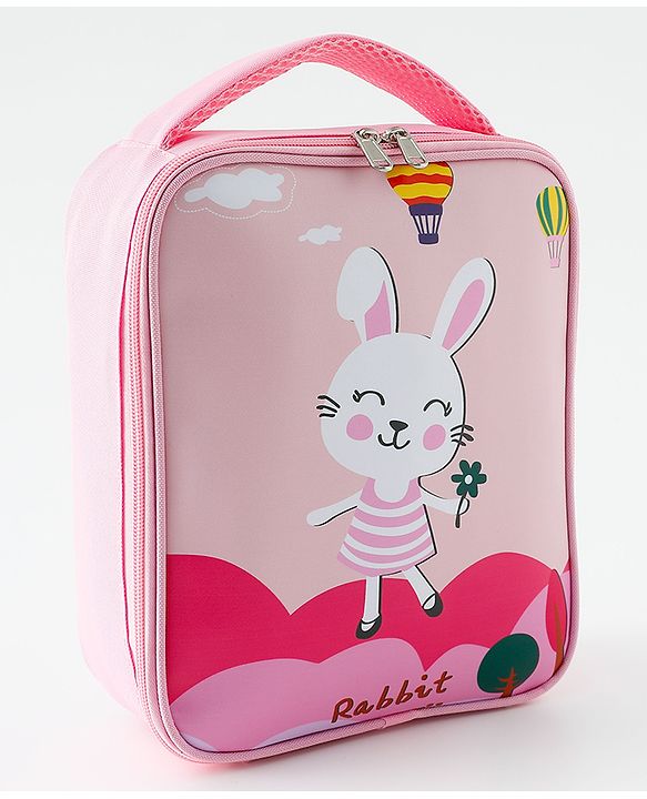 Babyhug Dino Water Resistant Lunch Bag -  Beige| Compact & Lightweight Lunch Carry Bag for Kids & Parents