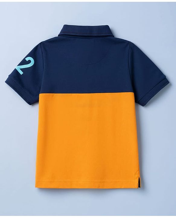 Pine Kids Cotton Knit Polo T-Shirt with Graphic Print Multi Colors 4-5 Years