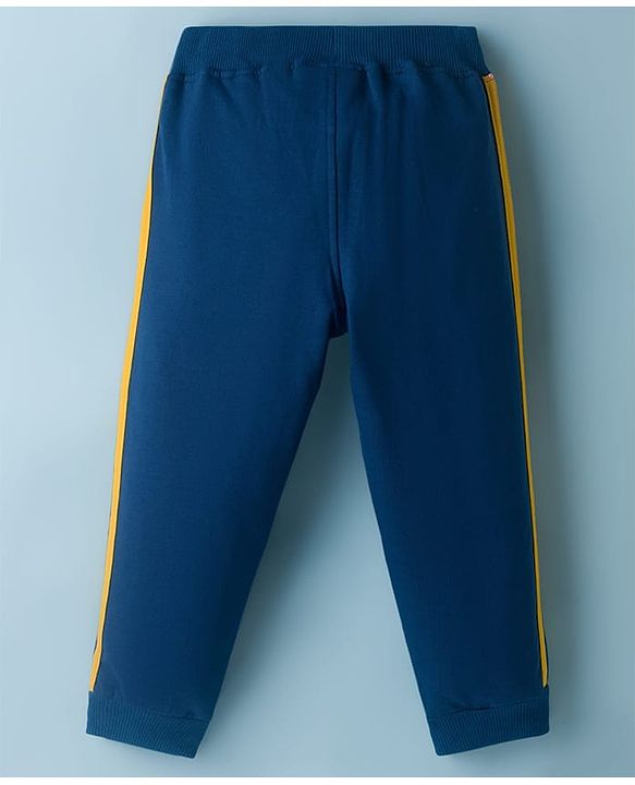 Babyhug Disney Single Jersey Knit Full Sleeves T-Shirt & Lounge Pant Set with Lion King Graphic - Navy Blue & White