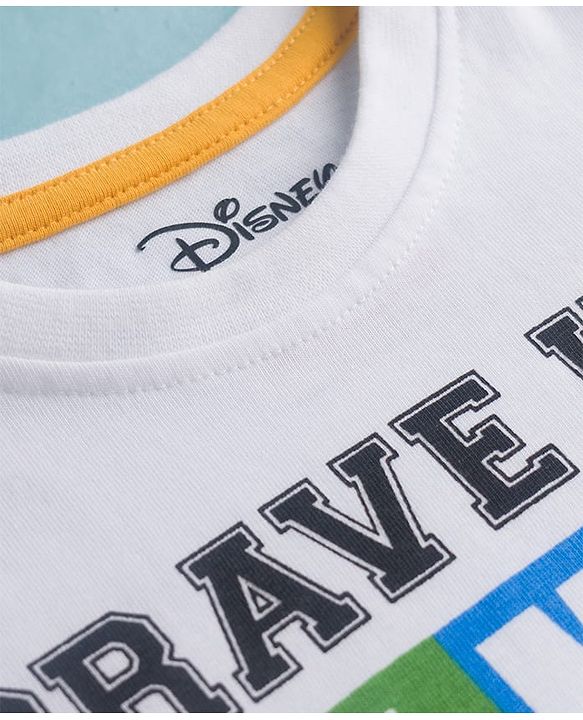 Babyhug Disney Single Jersey Knit Full Sleeves T-Shirt & Lounge Pant Set with Lion King Graphic - Navy Blue & White