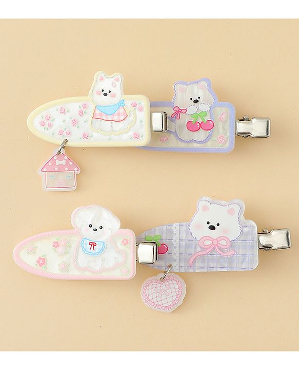 Babyhug Hair Alligator Clips Pack of 4 Free Size - Multicolor