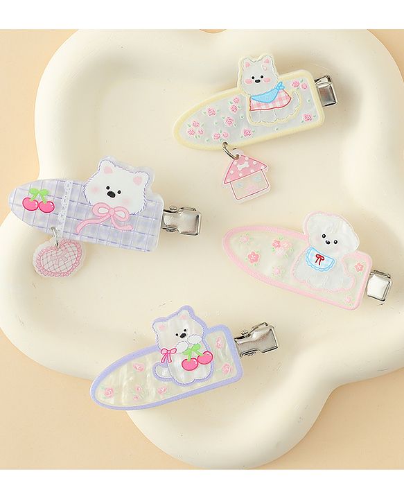 Babyhug Hair Alligator Clips Pack of 4 Free Size - Multicolor