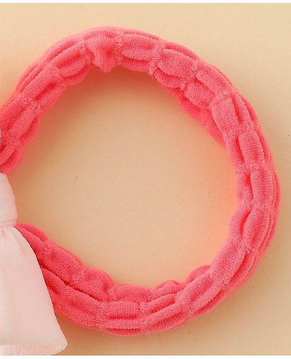 Babyhug Free Size Rubber Bands with Bow Applique Pack of 6 - Multicolor