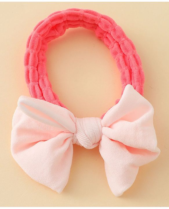 Babyhug Free Size Rubber Bands with Bow Applique Pack of 6 - Multicolor