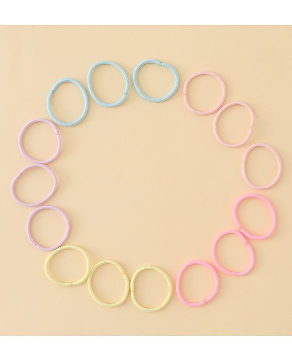 Babyhug Free Size Hair Rubber Bands Pack of 100 - Multicolor
